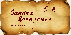Sandra Marojević vizit kartica